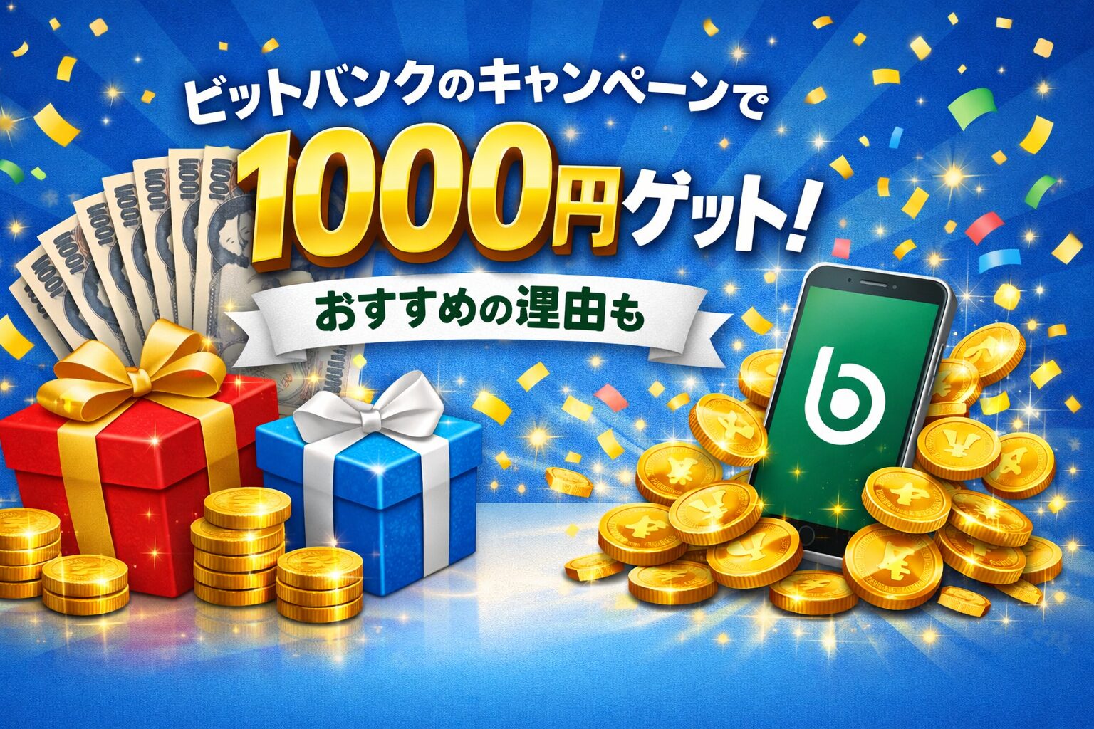 ビットバンクのキャンペーンで1000円ゲット！おすすめの理由も